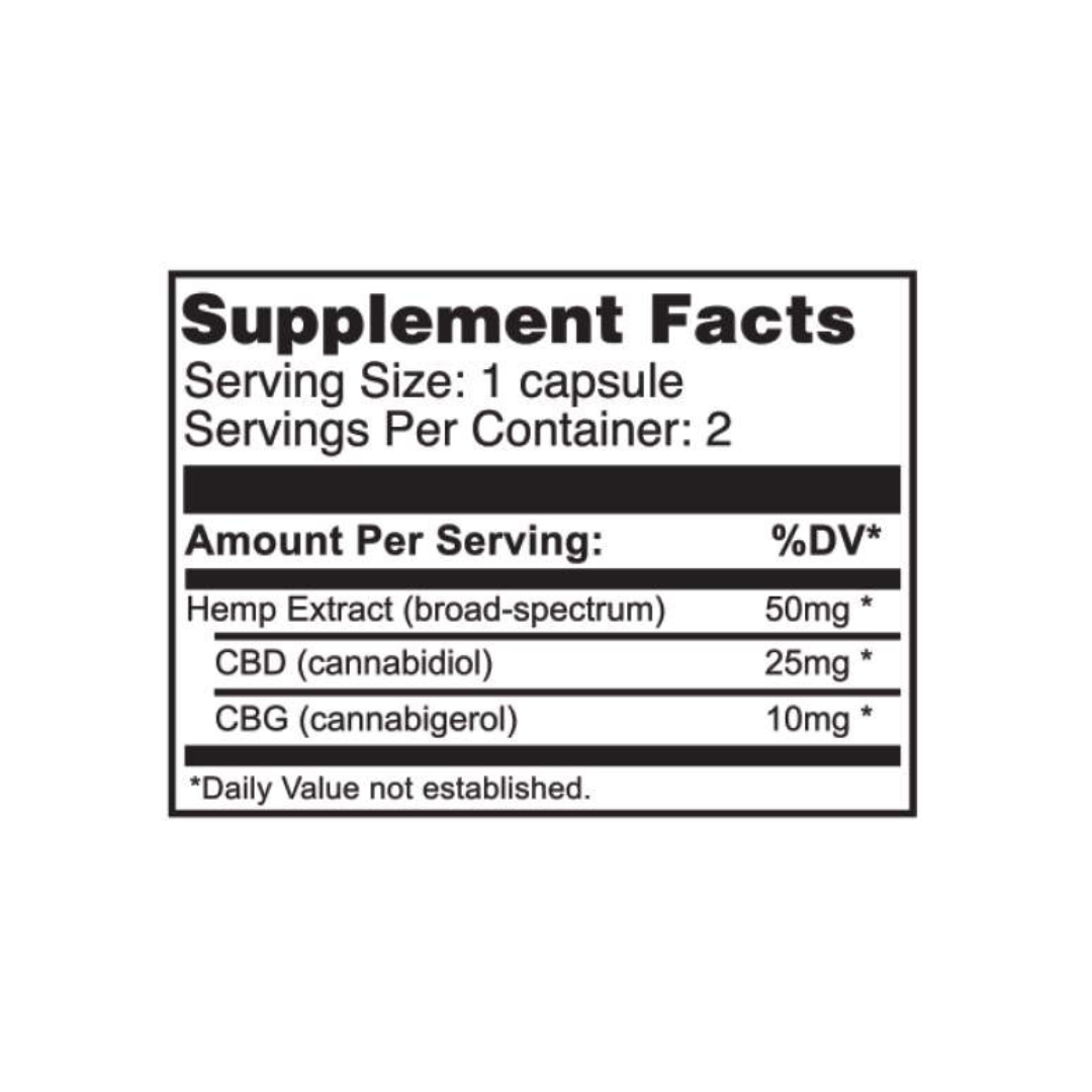 Deep Relief CBD Capsules | 2 Capsule Pouch (14ct Case Box)