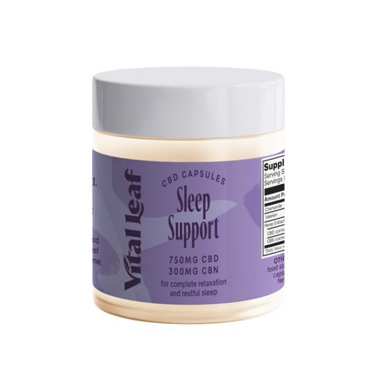 Sleep Support CBD Capsules | Boosted with CBN, Chamomile, Valerian