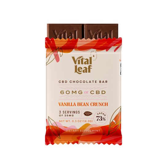 Vanilla Bean Crunch Mini CBD Chocolate Bars (14ct. Case Box)