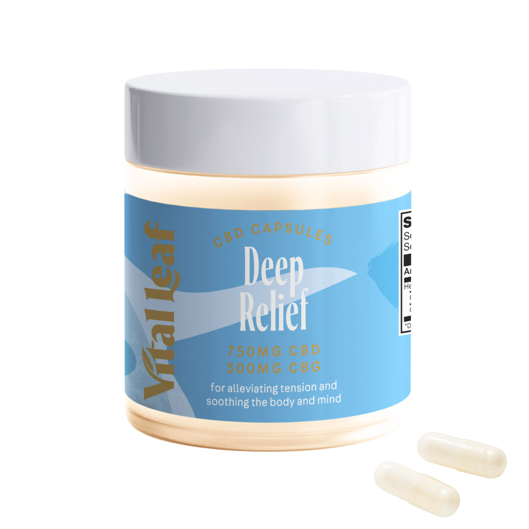 Deep Relief CBD Capsules | Boosted with CBG