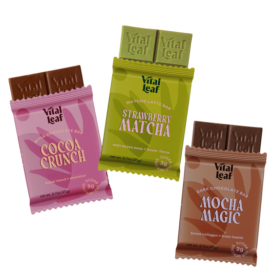 Mini Functional Chocolate Bars Variety Pack (9 Bars | 3 x 3 Flavors)