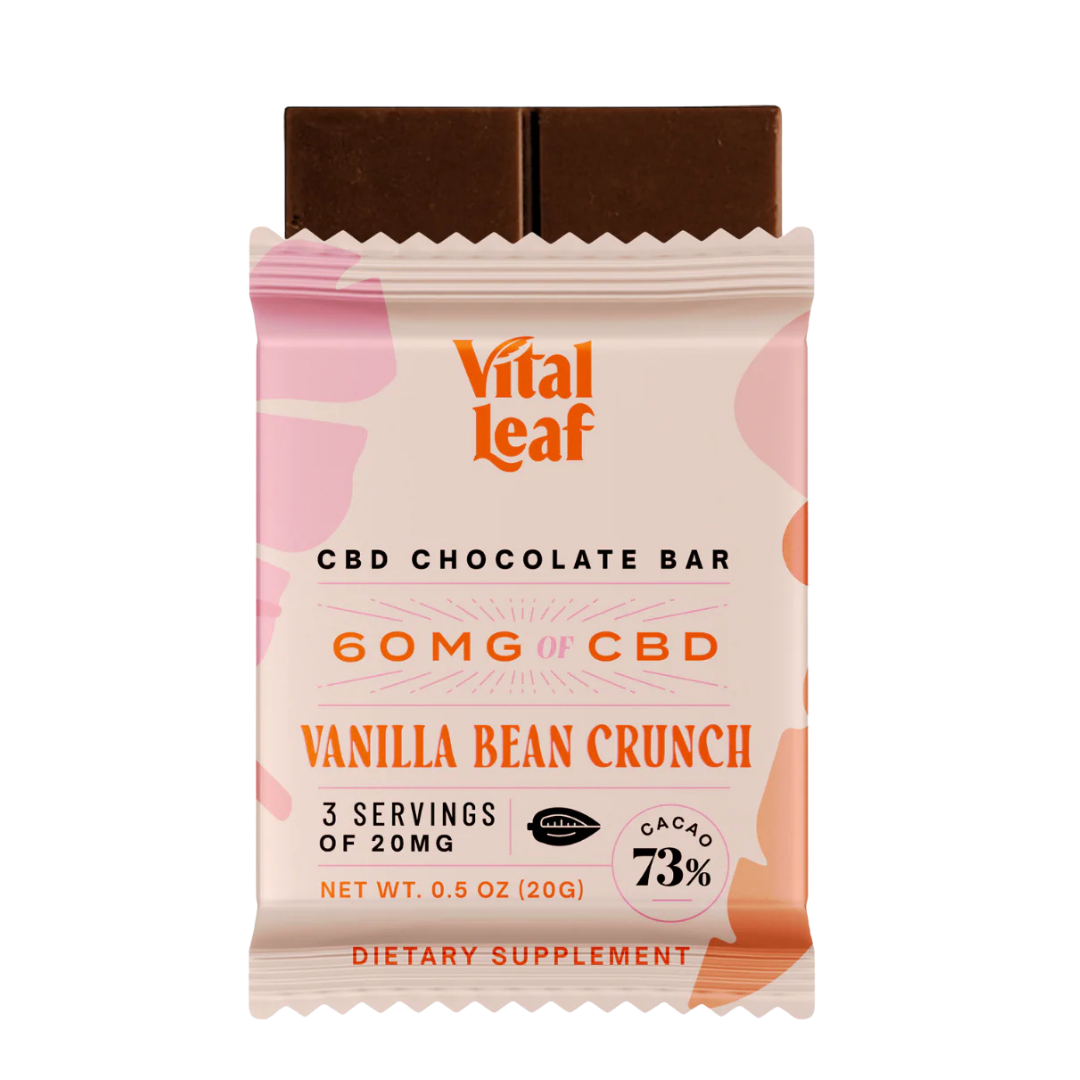 Vanilla Bean Crunch Mini CBD Chocolate Bars