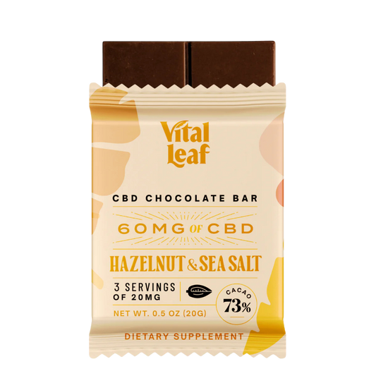 Hazelnut & Sea Salt Mini CBD Chocolate Bars