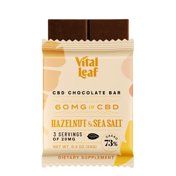 Hazelnut & Sea Salt Mini CBD Chocolate Bars