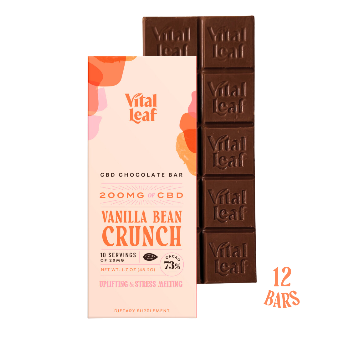 Vanilla Bean Crunch CBD Chocolate Bar