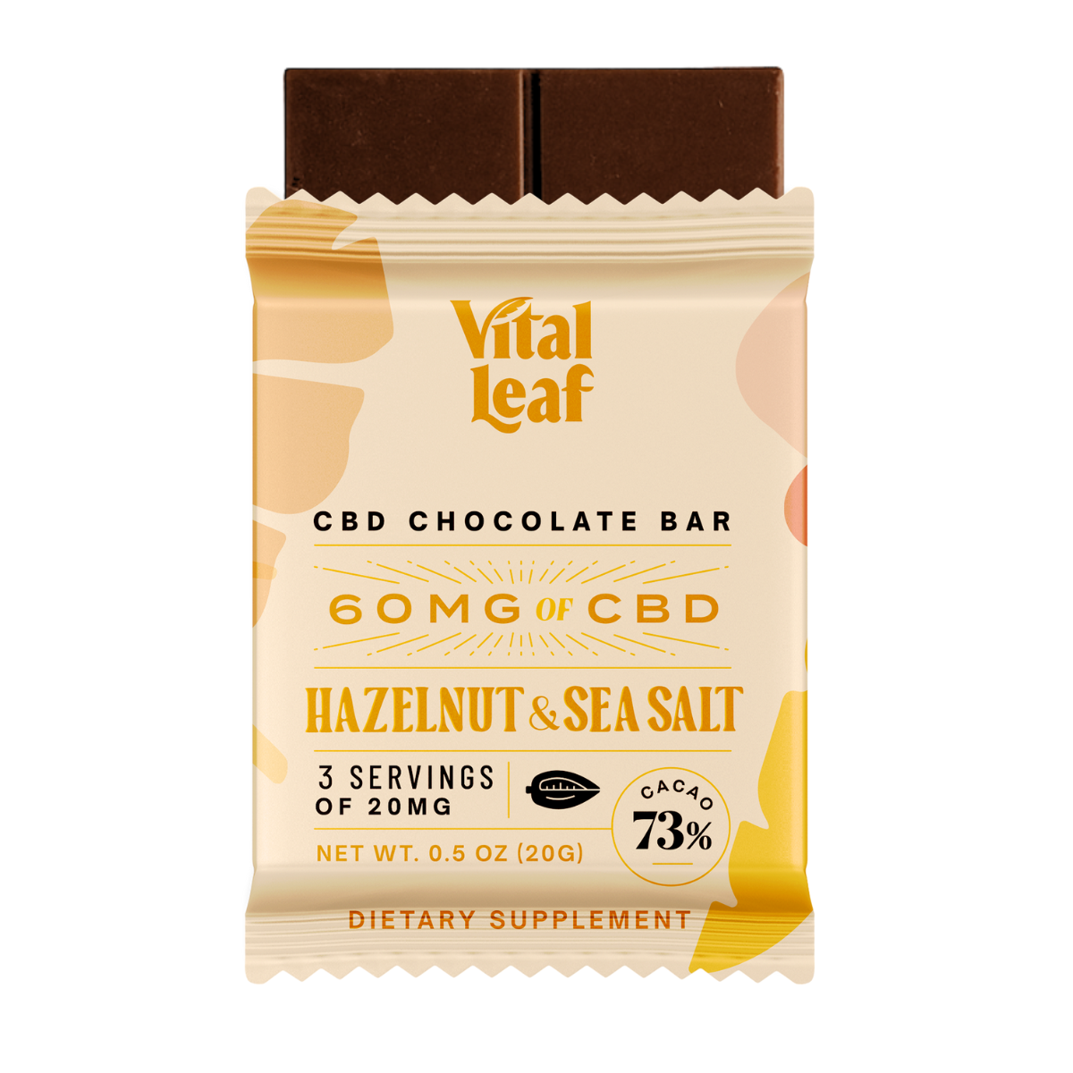 Hazelnut & Sea Salt Mini CBD Chocolate Bars (14ct. Case Box)