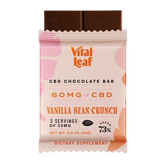 Vanilla Bean Crunch Mini CBD Chocolate Bars (14ct. Case Box)