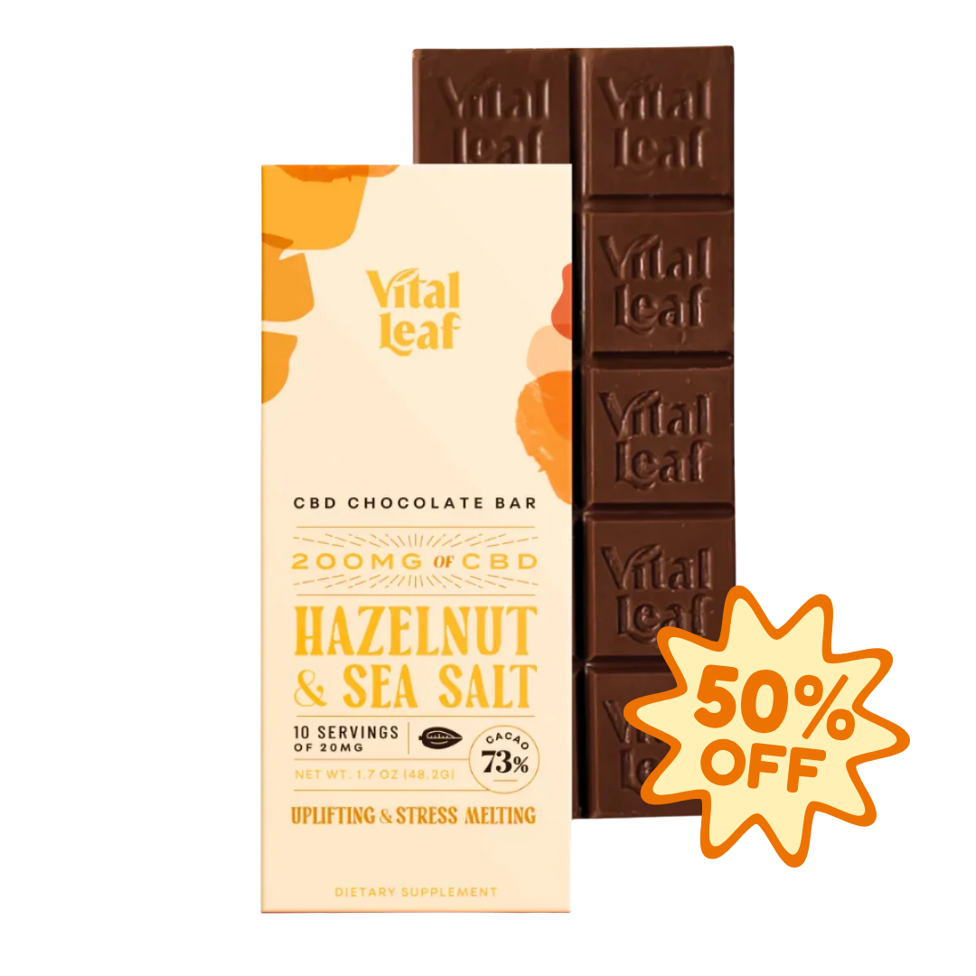 Hazelnut & Sea Salt CBD Chocolate Bar (50% OFF FINAL BATCH)